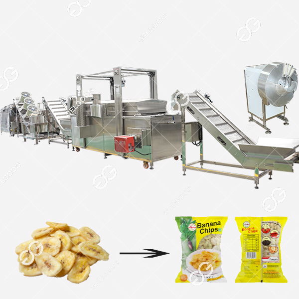 Small Scale Plantain Chips Making Production Machine 100kg/h 