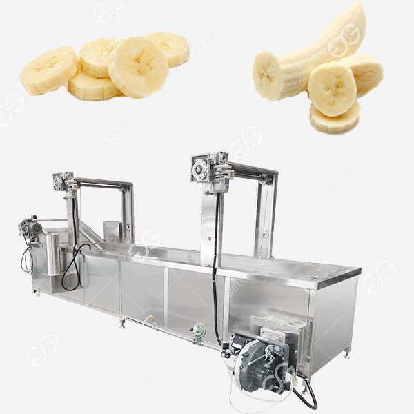 Efficient banana chips blanching machine