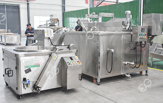 banana chips production machine dispaly