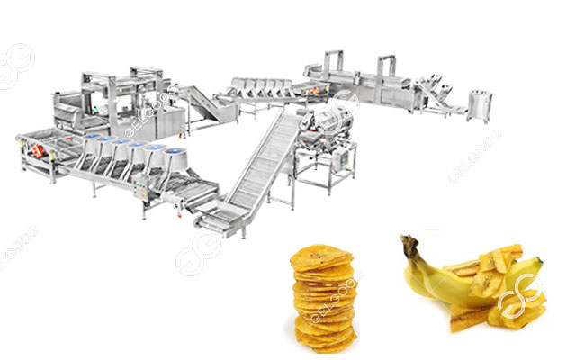 commercial banana chips production line