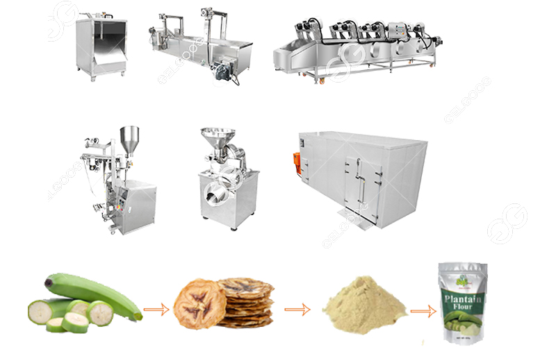 300kg/h plantain flour processing machine