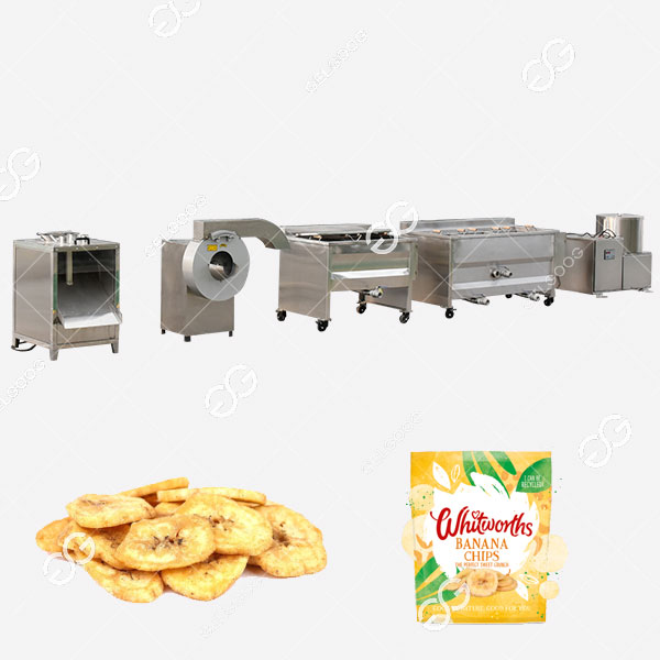 Semi-automatic banana chips production line