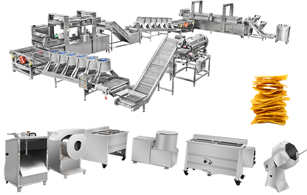 commercial fruit banana chips production line