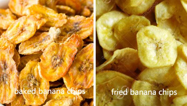 are banana chips baked or fried