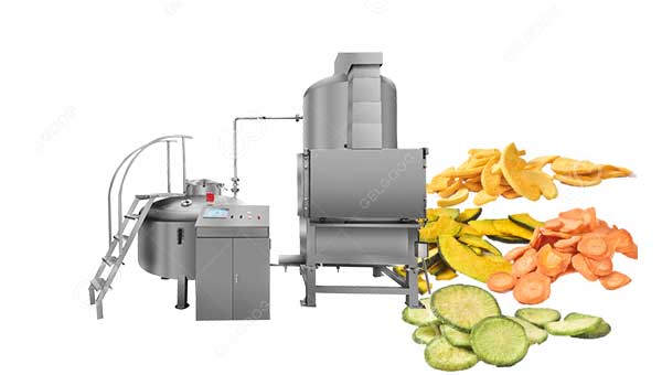 Vacuum frying machine