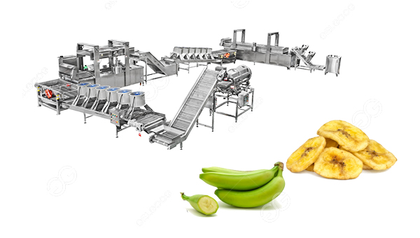 what is the production process of banana chips