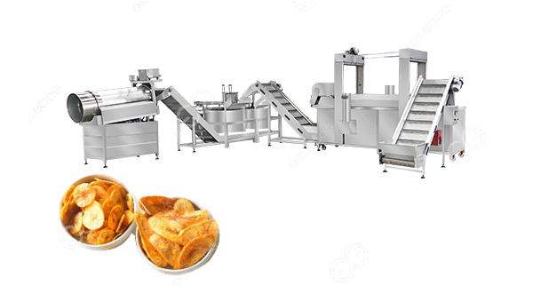 how are banana chips processed