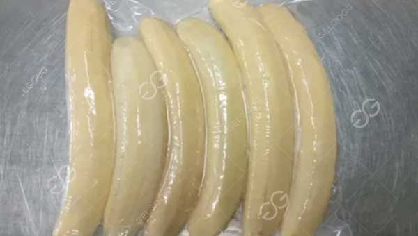 vacuum packed banana